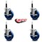 Service Caster 5'' Solid Poly Swivel 3/4'' Expanding Stem Caster Set with Brake, 4PK SCC-EX20S514-SPUS-TLB-34-4 - alternate 2